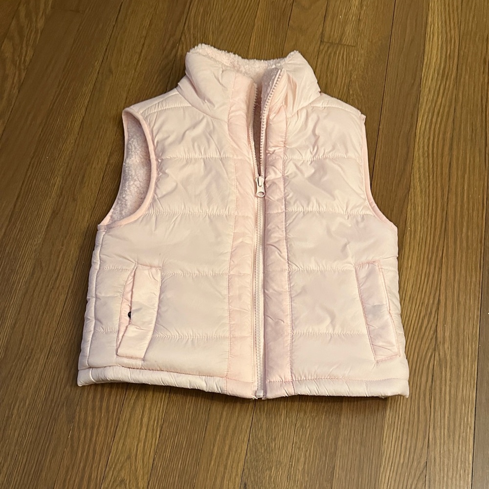 Light Pink Quilted Puffer Vest